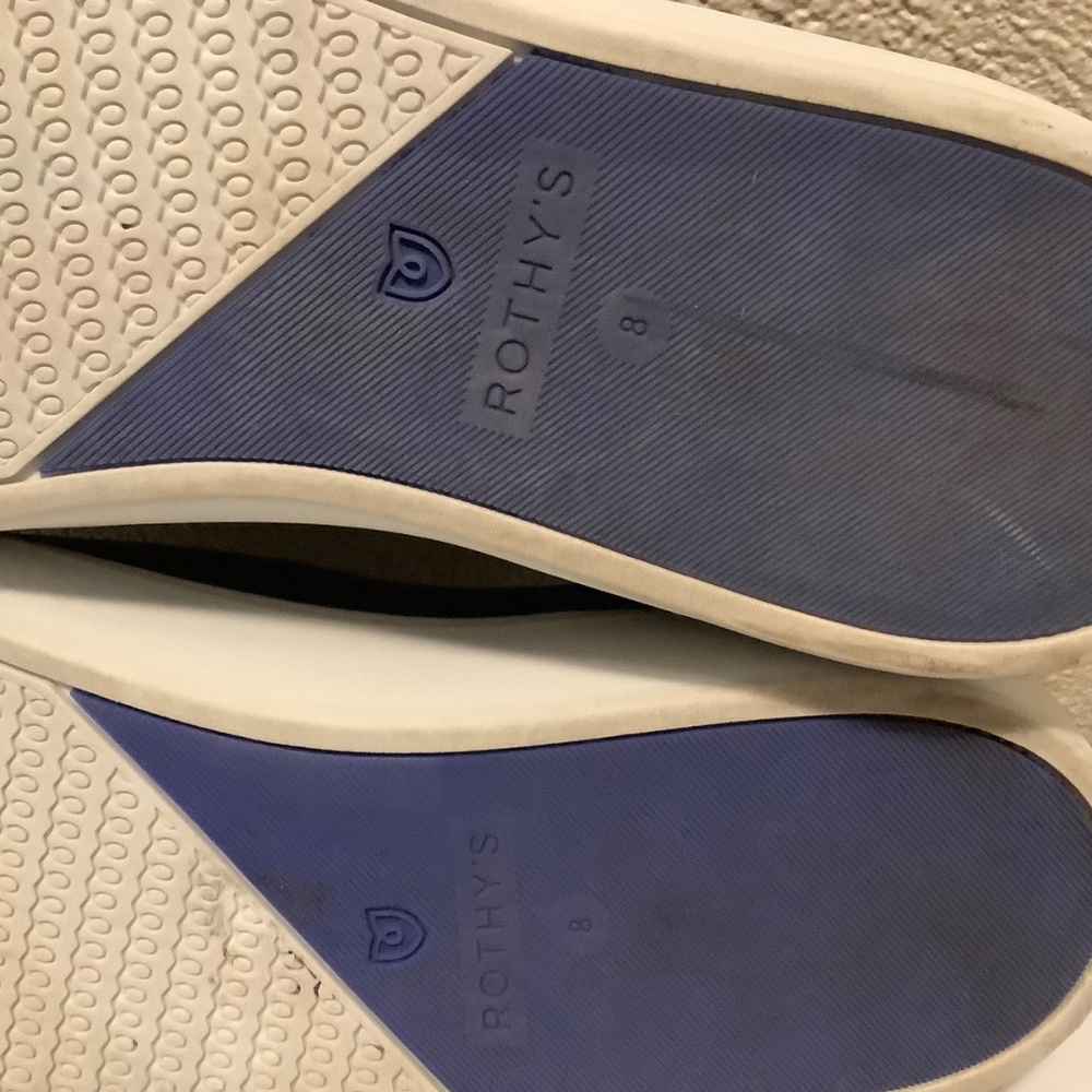 ROTHY’S| Black Slip on Sneaker Sz 8 Casual Comfort - Picture 11 of 11